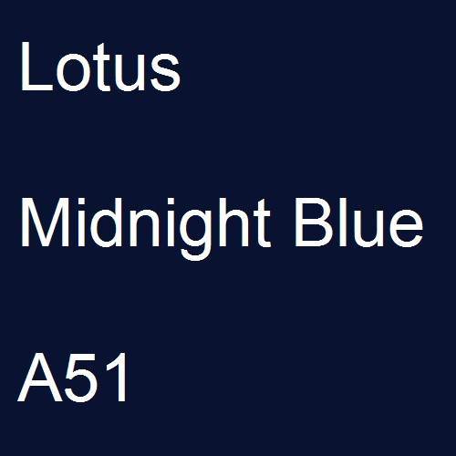 Lotus, Midnight Blue, A51.